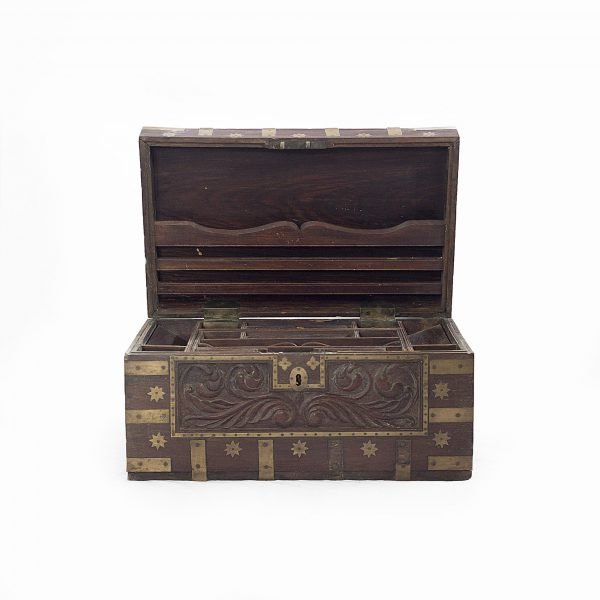 CHEST WITH BRASS EMBELLISHMENTS - Image 2