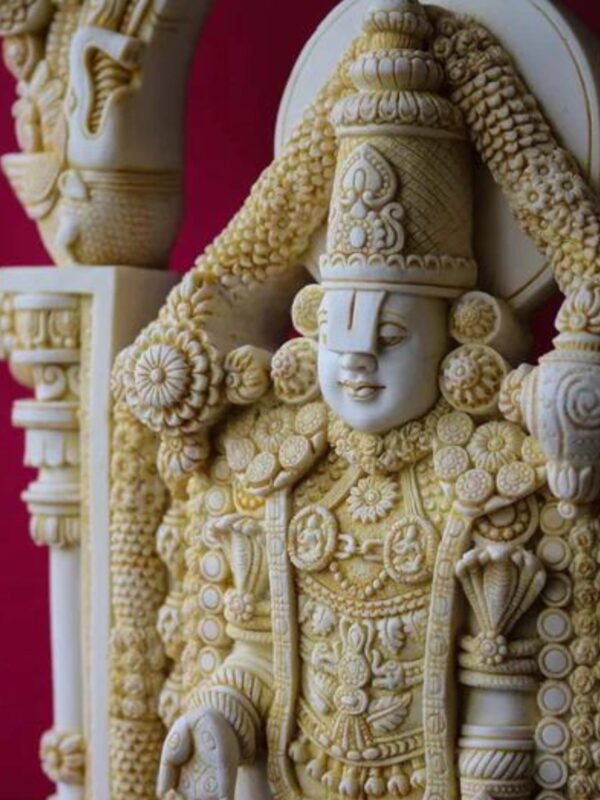 Marble Dust Sculpture - Sri Balaji - Image 2