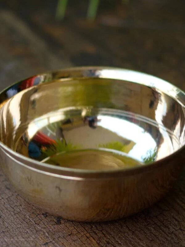 Pure Brass Serving Bowl - 6" Dia