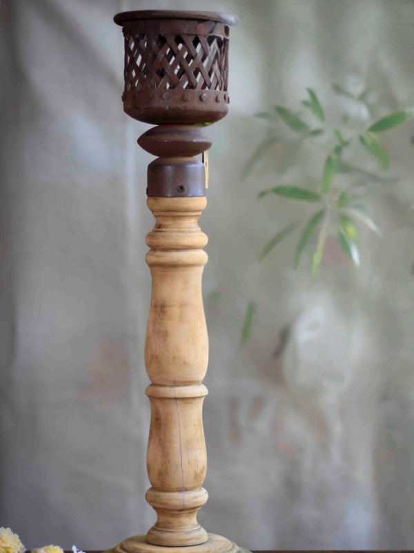 Wooden Candle Stand - Image 2