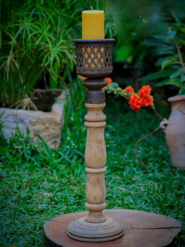 Wooden Candle Stand