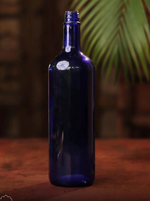 Vintage Glass Bottle - BLUE